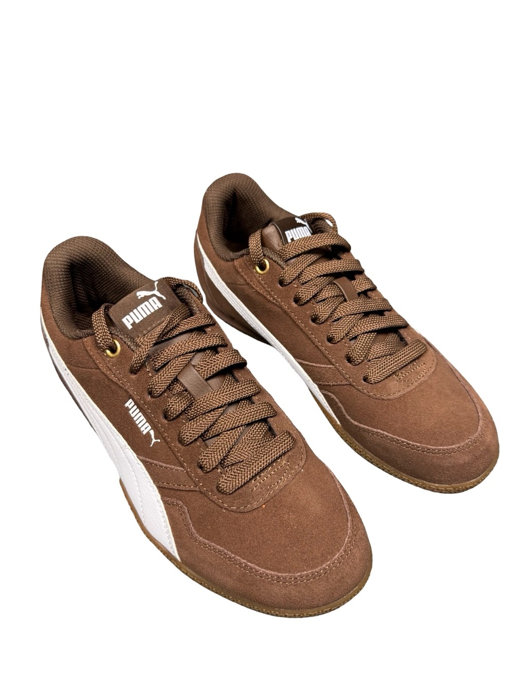 PUMA Bella Donna SD Womens 6.5 Brown Suede Leather Gum Sole Sneakers 402673-15